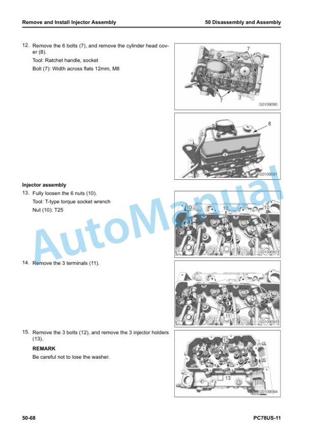 Komatsu PC78US-11 Hydraulic Excavator Shop Manual SEN06844-C8 4 Komatsu PC78US-11 Hydraulic Excavator Shop Manual SEN06844-C8 - Image 4