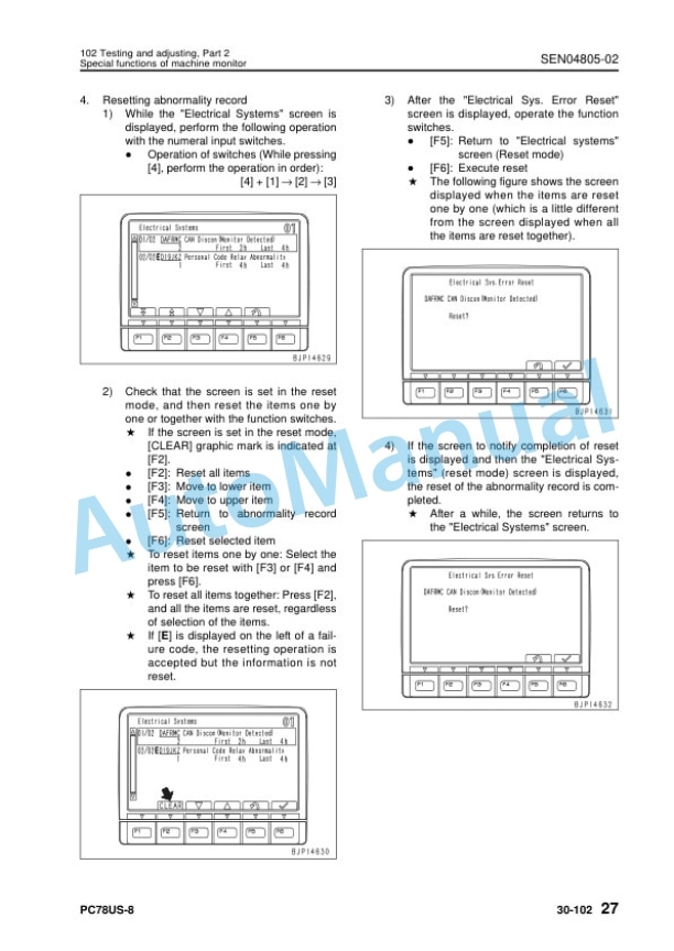Komatsu PC78US-8 Hydraulic Excavator Shop Manual SEN04543-12 3 Komatsu PC78US-8 Hydraulic Excavator Shop Manual SEN04543-12 - Image 3