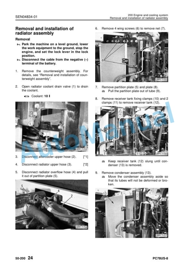 Komatsu PC78US-8 Hydraulic Excavator Shop Manual SEN04543-12 5 Komatsu PC78US-8 Hydraulic Excavator Shop Manual SEN04543-12 - Image 5
