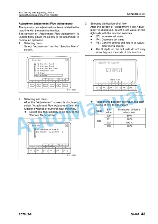 Komatsu PC78US-8 Hydraulic Excavator Shop Manual SEN04543-17 3 Komatsu PC78US-8 Hydraulic Excavator Shop Manual SEN04543-17 - Image 3