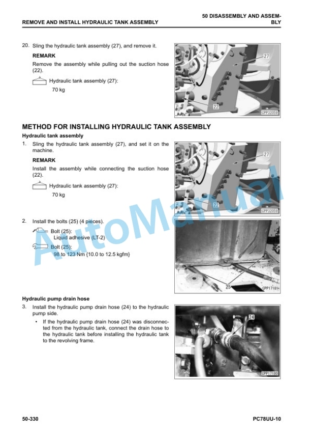 Komatsu PC78UU-10 Hydraulic Excavator Shop Manual SEN06659-01 5 Komatsu PC78UU-10 Hydraulic Excavator Shop Manual SEN06659-01 - Image 5