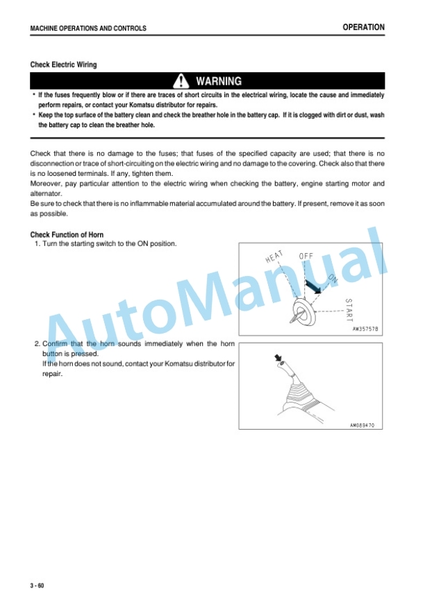 Komatsu PC78UU-6 Galeo Hydraulic Excavator Operation and Maintenance Manual TEN00005-00 3 Komatsu PC78UU-6 Galeo Hydraulic Excavator Operation and Maintenance Manual TEN00005-00 - Image 3