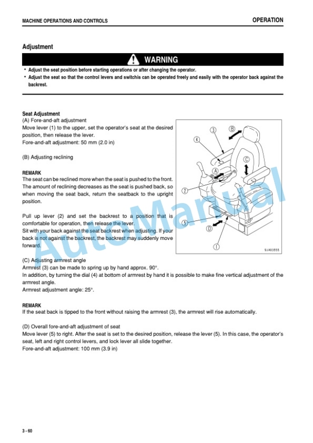 Komatsu PC78UU-6 Galeo Hydraulic Excavator Operation and Maintenance Manual TEN00073-00 3 Komatsu PC78UU-6 Galeo Hydraulic Excavator Operation and Maintenance Manual TEN00073-00 - Image 3