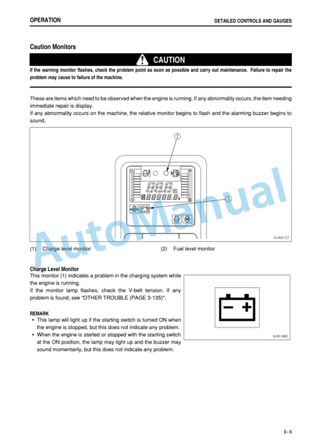 Alternative view of Komatsu PC78UU-6 Hydraulic Excavator Operation and Maintenance Manual TEN00201-01