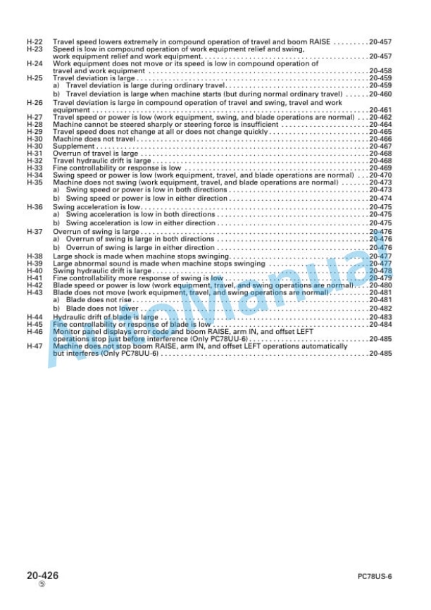 Komatsu PC78UU-6, PC78US-6 Hydraulic Excavator Shop Manual SEBM025119 4 Komatsu PC78UU-6, PC78US-6 Hydraulic Excavator Shop Manual SEBM025119 - Image 4