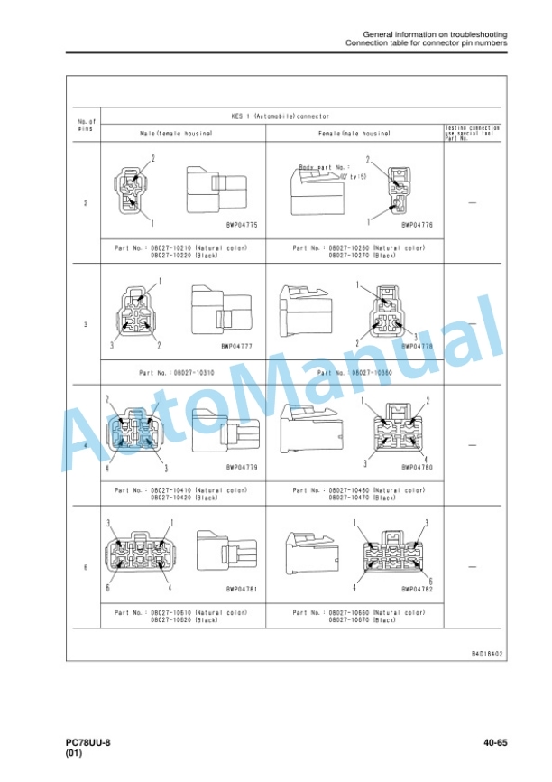 Komatsu PC78UU-8 Hydraulic Excavator Shop Manual SEN05205-07 3 Komatsu PC78UU-8 Hydraulic Excavator Shop Manual SEN05205-07 - Image 3