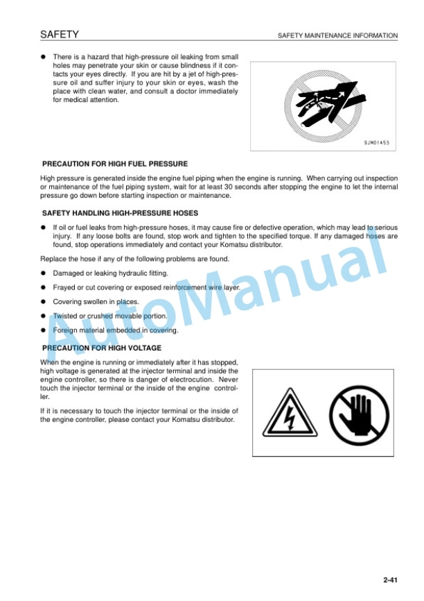 Alternative view of Komatsu PC800-8, PC800LC-8 Hydraulic Excavator Operation and Maintenance Manual UEAM005404
