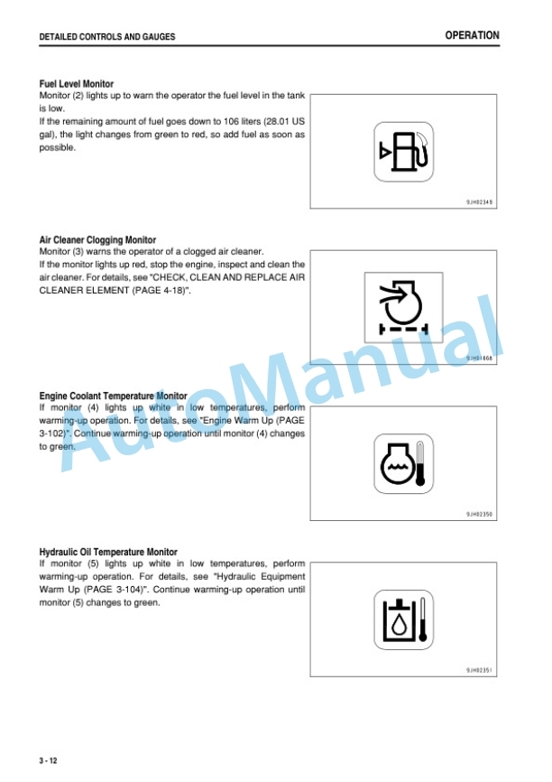 Alternative view of Komatsu PC800-8, PC800LC-8, PC800SE-8, PC850-8, PC850SE-8 Hydraulic Excavator Operation and Maintenance Manual PEN00126-06