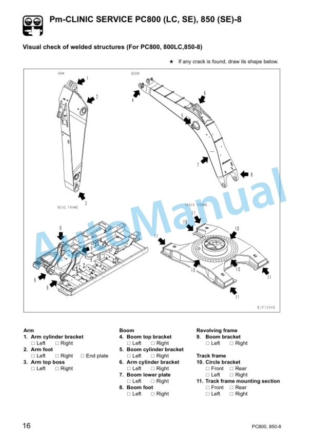 Komatsu PC800-8, PC800SE-8, PC800LC-8, PC850-8, PC850SE-8 Galeo Hydraulic Excavator Shop Manual SEN00373-06 3 Komatsu PC800-8, PC800SE-8, PC800LC-8, PC850-8, PC850SE-8 Galeo Hydraulic Excavator Shop Manual SEN00373-06 - Image 3