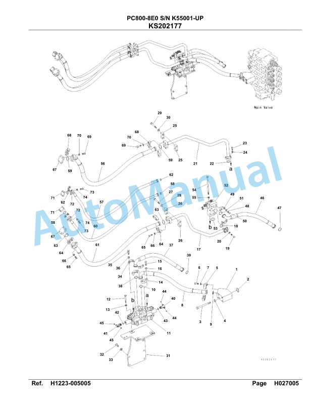 Komatsu PC800-8E0 Hydraulic Excavator Parts Manual K55001-up 3 Komatsu PC800-8E0 Hydraulic Excavator Parts Manual K55001-up-3