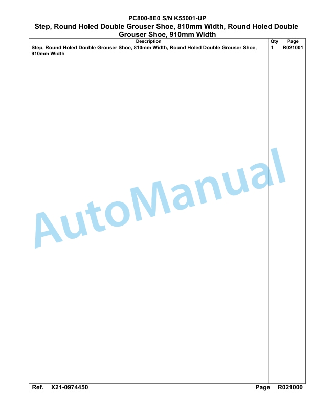 Komatsu PC800-8E0 Hydraulic Excavator Parts Manual K55001-up 5 Komatsu PC800-8E0 Hydraulic Excavator Parts Manual K55001-up-5