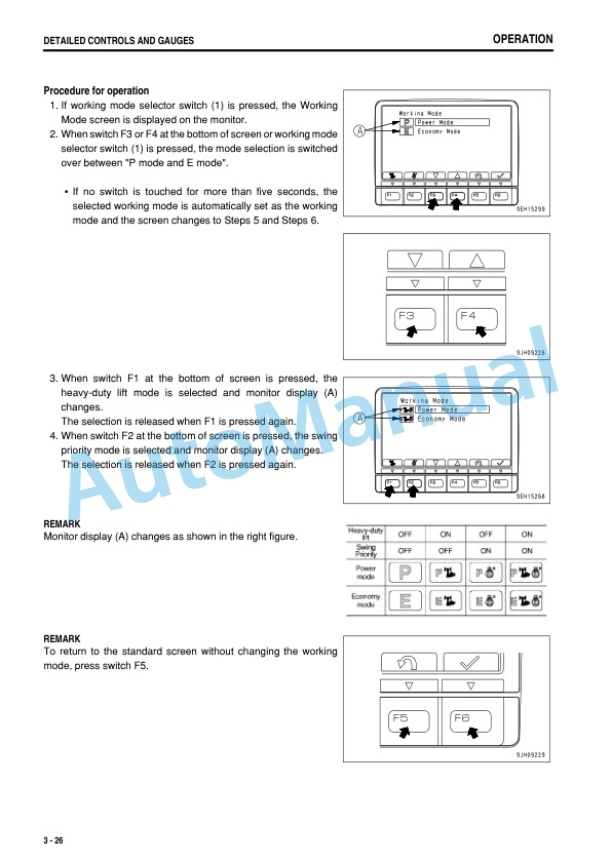 Alternative view of Komatsu PC800-8E0, PC800LC-8E0, PC800SE-8E0, PC850-8E0, PC850SE-8E0 Hydraulic Excavator Operation and Maintenance Manual TEN00379-07