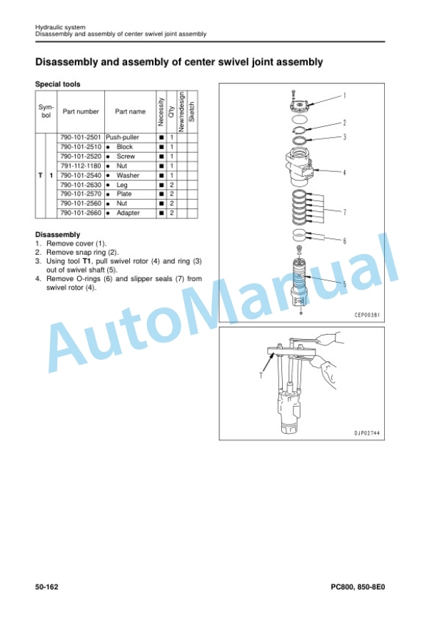 Komatsu PC800-8E0, PC800LC-8E0, PC800SE-8E0, PC850-8E0, PC850SE-8E0 Hydraulic Excavator Shop Manual SEN05276-08 5 Komatsu PC800-8E0, PC800LC-8E0, PC800SE-8E0, PC850-8E0, PC850SE-8E0 Hydraulic Excavator Shop Manual SEN05276-08 - Image 5