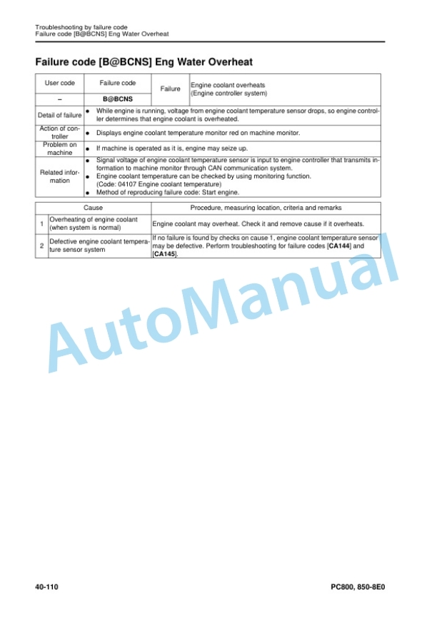Komatsu PC800-8E0, PC800LC-8E0, PC800SE-8E0, PC850-8E0, PC850SE-8E0 Hydraulic Excavator Shop Manual SEN05276-09 3 Komatsu PC800-8E0, PC800LC-8E0, PC800SE-8E0, PC850-8E0, PC850SE-8E0 Hydraulic Excavator Shop Manual SEN05276-09 - Image 3