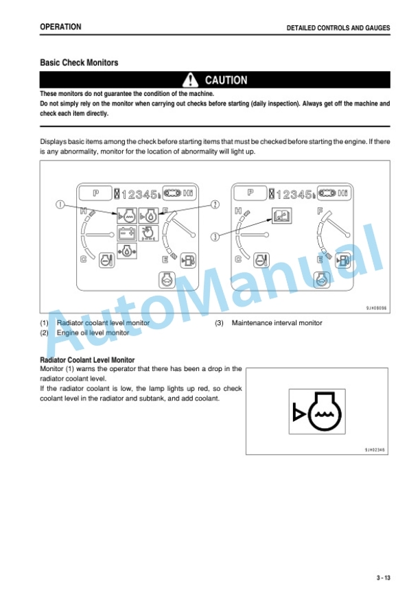 Alternative view of Komatsu PC800-8R, PC800LC-8R, PC800SE-8R, PC850-8R, PC850SE-8R Hydraulic Excavator Operation and Maintenance Manual PEN00188-05