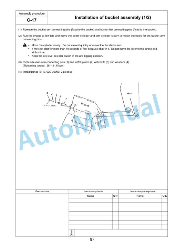 Komatsu PC800-8R1, PC800LC-8R1, PC800SE-8R1, PC850-8R1, PC850SE-8R1 Hydraulic Excavator Field Assembly Instruction GEN00104-02 4 Komatsu PC800-8R1, PC800LC-8R1, PC800SE-8R1, PC850-8R1, PC850SE-8R1 Hydraulic Excavator Field Assembly Instruction GEN00104-02 - Image 4