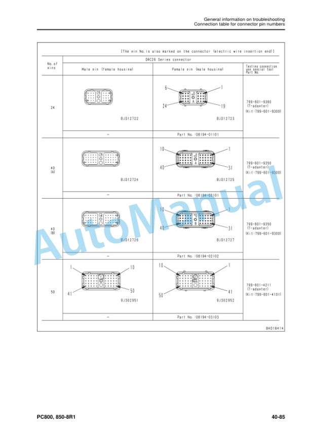 Komatsu PC800-8R1, PC800LC-8R1, PC800SE-8R1, PC850-8R1, PC850SE-8R1 Hydraulic Excavator Shop Manual SEN05279-06 3 Komatsu PC800-8R1, PC800LC-8R1, PC800SE-8R1, PC850-8R1, PC850SE-8R1 Hydraulic Excavator Shop Manual SEN05279-06 - Image 3
