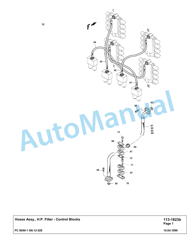 Komatsu PC8000-1 Hydraulic Excavator Parts Manual G12028 3 Komatsu PC8000-1 Hydraulic Excavator Parts Manual G12028-3