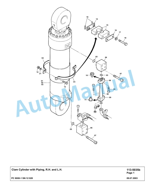 Komatsu PC8000-1 Hydraulic Excavator Parts Manual G12028 5 Komatsu PC8000-1 Hydraulic Excavator Parts Manual G12028-5