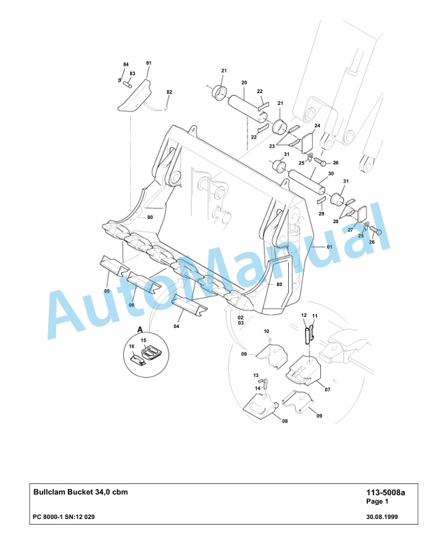 Komatsu PC8000-1 Hydraulic Excavator Parts Manual G12029 5 Komatsu PC8000-1 Hydraulic Excavator Parts Manual G12029-5
