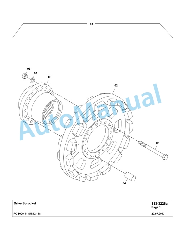 Komatsu PC8000-11 Hydraulic Excavator Parts Manual G12118 2 Komatsu PC8000-11 Hydraulic Excavator Parts Manual G12118-2