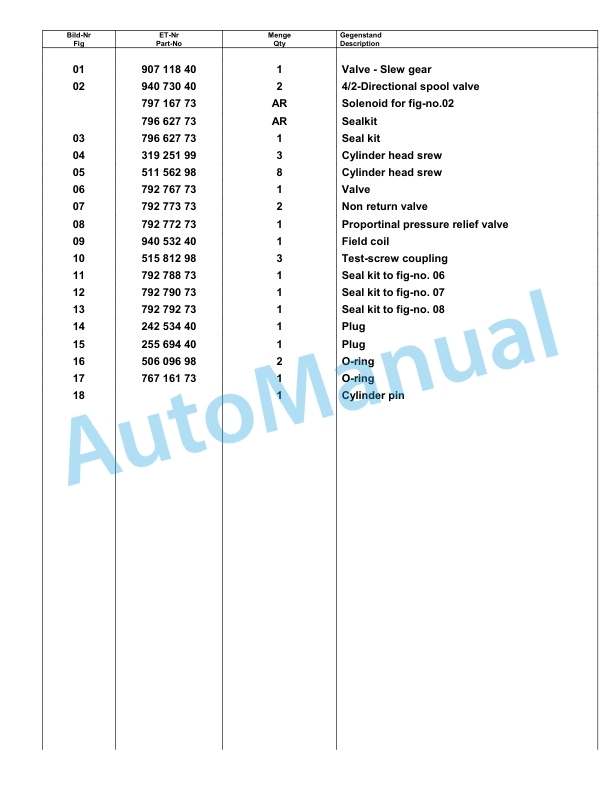 Komatsu PC8000-11 Hydraulic Excavator Parts Manual G12118 5 Komatsu PC8000-11 Hydraulic Excavator Parts Manual G12118-5