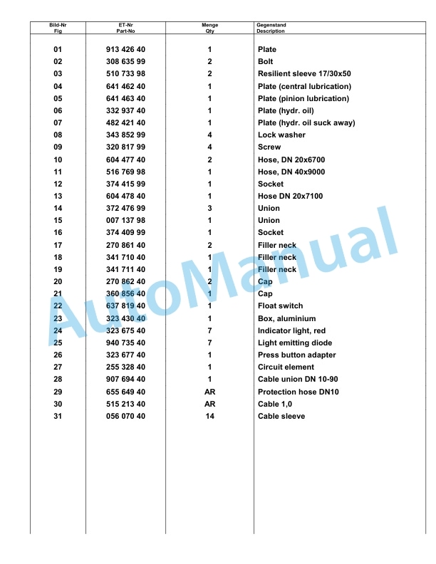 Komatsu PC8000-1E Hydraulic Excavator Parts Manual G12024 5 Komatsu PC8000-1E Hydraulic Excavator Parts Manual G12024-5