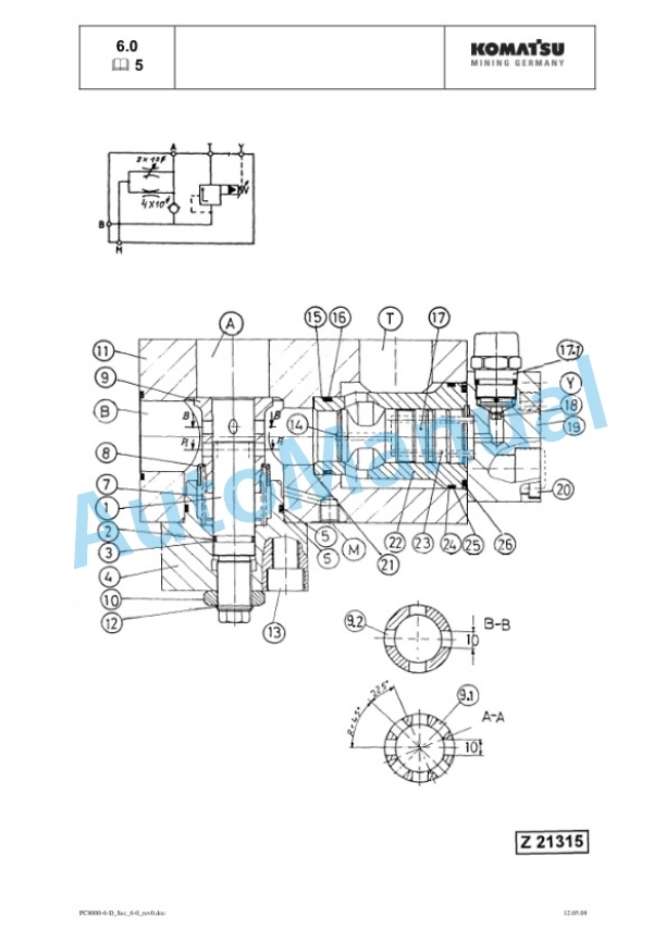 Alternative view of Komatsu PC8000-6 Diesel Hydraulic Excavator Shop Manual 12040-xD-GB-2