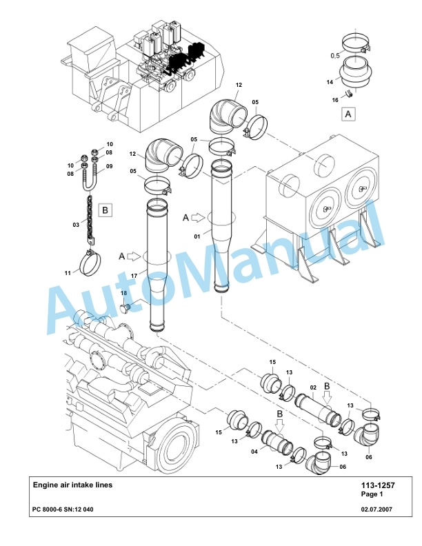 Komatsu PC8000-6 Hydraulic Excavator Parts Manual G12040 2 Komatsu PC8000-6 Hydraulic Excavator Parts Manual G12040-2