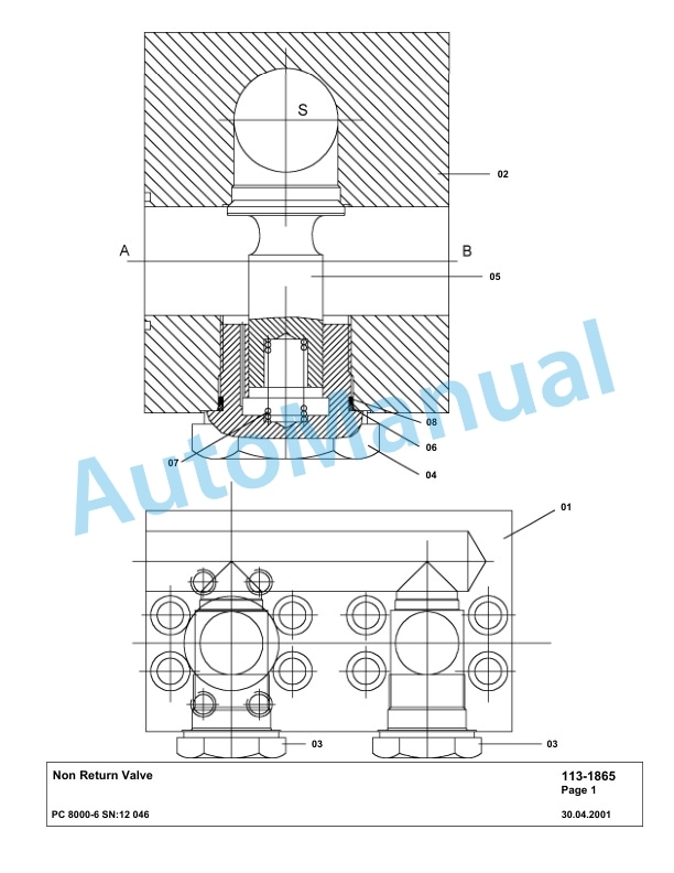 Komatsu PC8000-6 Hydraulic Excavator Parts Manual G12046 3 Komatsu PC8000-6 Hydraulic Excavator Parts Manual G12046-3