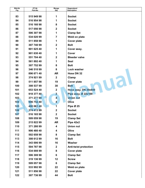 Komatsu PC8000-6 Hydraulic Excavator Parts Manual G12058 4 Komatsu PC8000-6 Hydraulic Excavator Parts Manual G12058-4