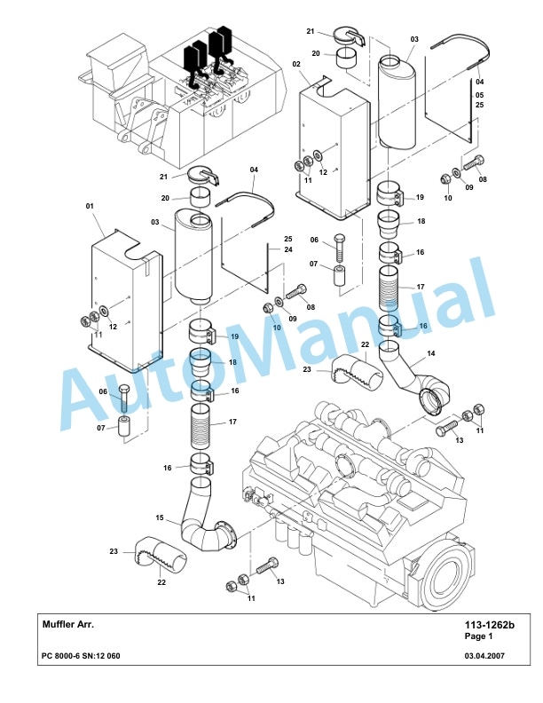Komatsu PC8000-6 Hydraulic Excavator Parts Manual G12060 2 Komatsu PC8000-6 Hydraulic Excavator Parts Manual G12060-2