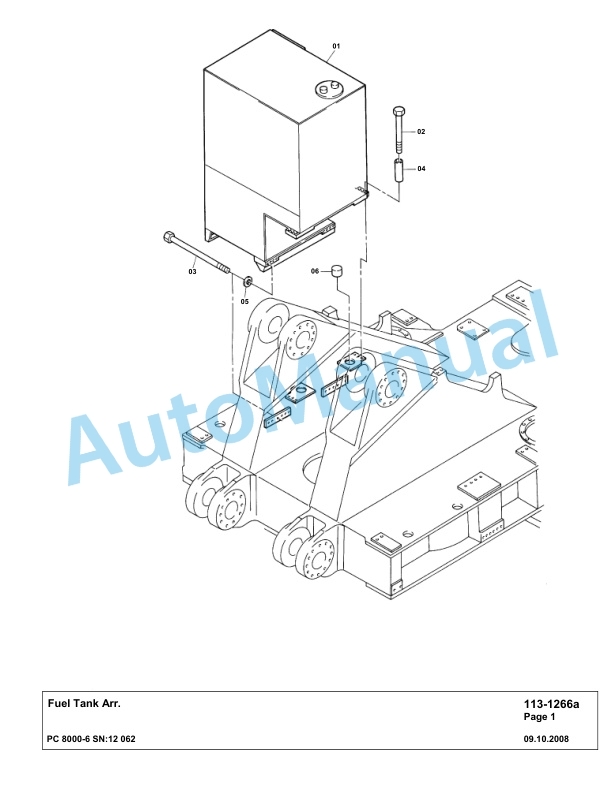 Komatsu PC8000-6 Hydraulic Excavator Parts Manual G12062 2 Komatsu PC8000-6 Hydraulic Excavator Parts Manual G12062-2
