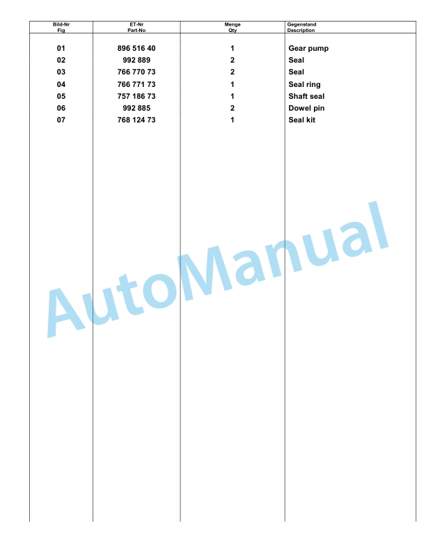 Komatsu PC8000-6 Hydraulic Excavator Parts Manual G12062 5 Komatsu PC8000-6 Hydraulic Excavator Parts Manual G12062-5