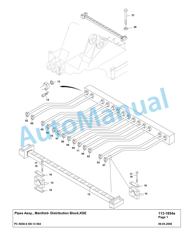 Komatsu PC8000-6 Hydraulic Excavator Parts Manual G12064 3 Komatsu PC8000-6 Hydraulic Excavator Parts Manual G12064-3