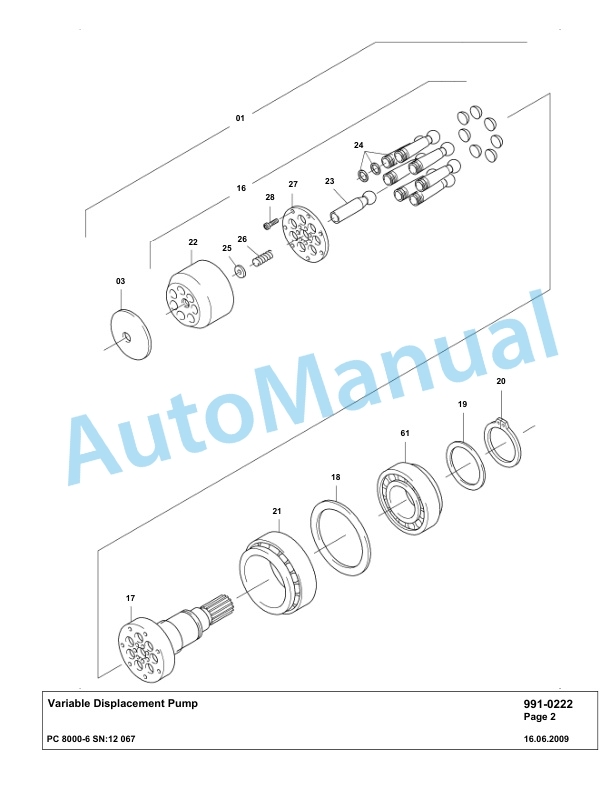 Komatsu PC8000-6 Hydraulic Excavator Parts Manual G12067 5 Komatsu PC8000-6 Hydraulic Excavator Parts Manual G12067-5