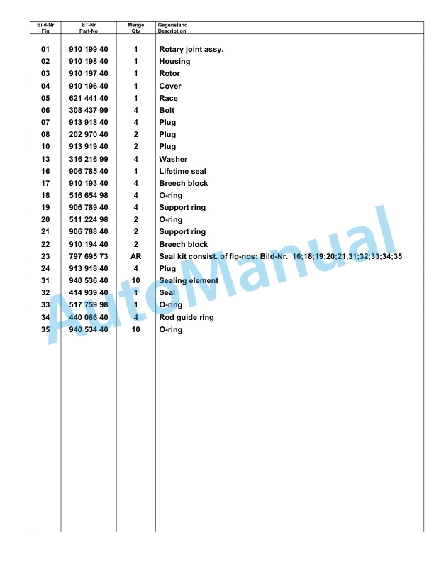 Komatsu PC8000-6 Hydraulic Excavator Parts Manual G12071 5 Komatsu PC8000-6 Hydraulic Excavator Parts Manual G12071-5