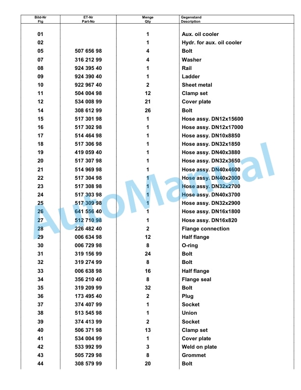 Komatsu PC8000-6 Hydraulic Excavator Parts Manual G12078 3 Komatsu PC8000-6 Hydraulic Excavator Parts Manual G12078-3