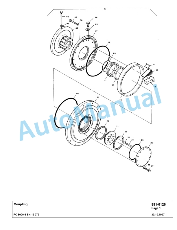 Komatsu PC8000-6 Hydraulic Excavator Parts Manual G12079 5 Komatsu PC8000-6 Hydraulic Excavator Parts Manual G12079-5