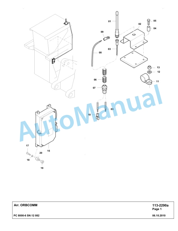 Komatsu PC8000-6 Hydraulic Excavator Parts Manual G12082 4 Komatsu PC8000-6 Hydraulic Excavator Parts Manual G12082-4