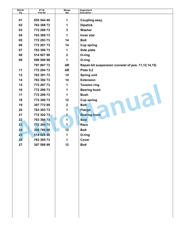 Komatsu PC8000-6 Hydraulic Excavator Parts Manual G12082 5 Komatsu PC8000-6 Hydraulic Excavator Parts Manual G12082-5