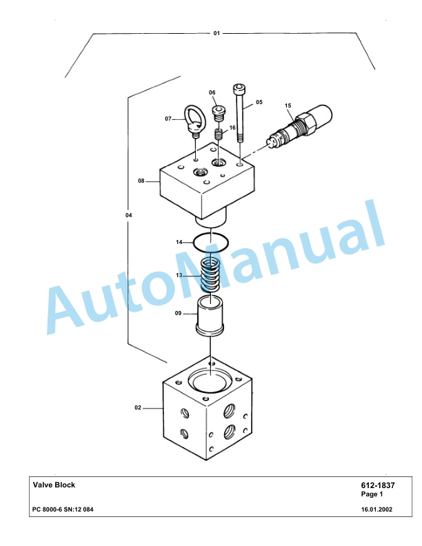 Komatsu PC8000-6 Hydraulic Excavator Parts Manual G12084 5 Komatsu PC8000-6 Hydraulic Excavator Parts Manual G12084-5