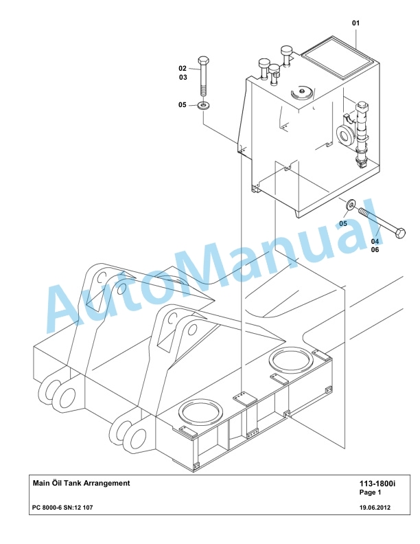 Komatsu PC8000-6 Hydraulic Excavator Parts Manual G12107 2 Komatsu PC8000-6 Hydraulic Excavator Parts Manual G12107-2
