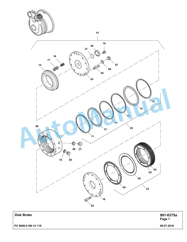 Komatsu PC8000-6 Hydraulic Excavator Parts Manual G12110 5 Komatsu PC8000-6 Hydraulic Excavator Parts Manual G12110-5