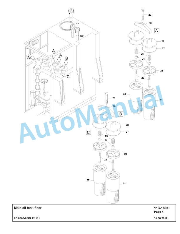 Komatsu PC8000-6 Hydraulic Excavator Parts Manual G12111 2 Komatsu PC8000-6 Hydraulic Excavator Parts Manual G12111-2