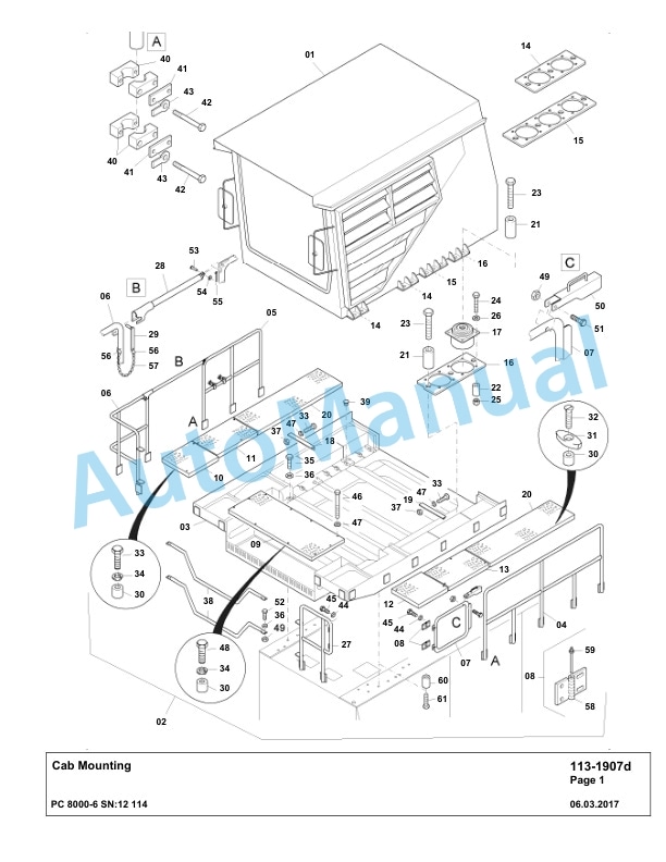Komatsu PC8000-6 Hydraulic Excavator Parts Manual G12114 3 Komatsu PC8000-6 Hydraulic Excavator Parts Manual G12114-3