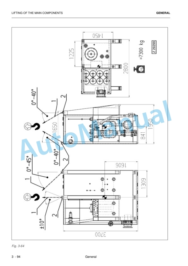 Alternative view of Komatsu PC8000-6 Hydraulic Mining Shovel Assembly and Transport Manual 12105up-EN-5