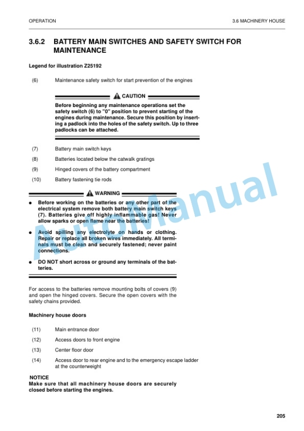 Komatsu PC8000-6 Hydraulic Mining Shovel Operation and Maintenance Manual OMPC800012053 3 Komatsu PC8000-6 Hydraulic Mining Shovel Operation and Maintenance Manual OMPC800012053 - Image 3