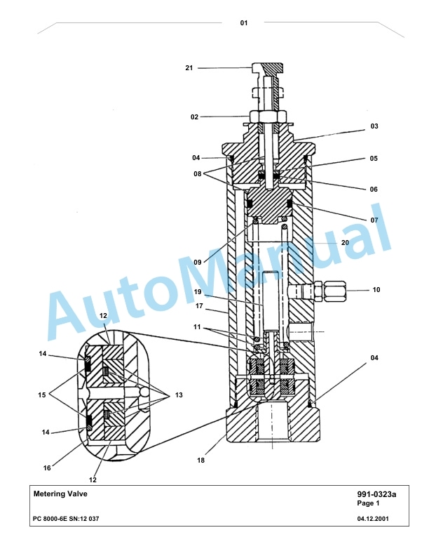Komatsu PC8000-6E Hydraulic Excavator Parts Manual G12037 5 Komatsu PC8000-6E Hydraulic Excavator Parts Manual G12037-5