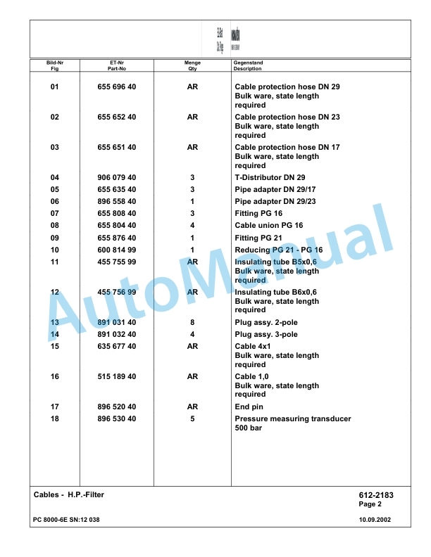 Komatsu PC8000-6E Hydraulic Excavator Parts Manual G12038 4 Komatsu PC8000-6E Hydraulic Excavator Parts Manual G12038-4